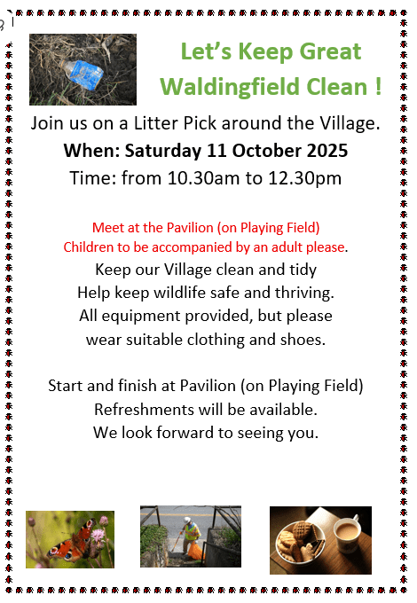 GWPC litter pick 11 October 2025