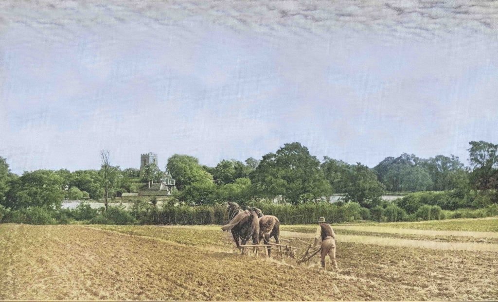 Colourised version of a 1935 Times photo