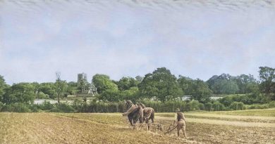 Colourised version of a 1935 Times photo