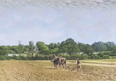 Colourised version of a 1935 Times photo